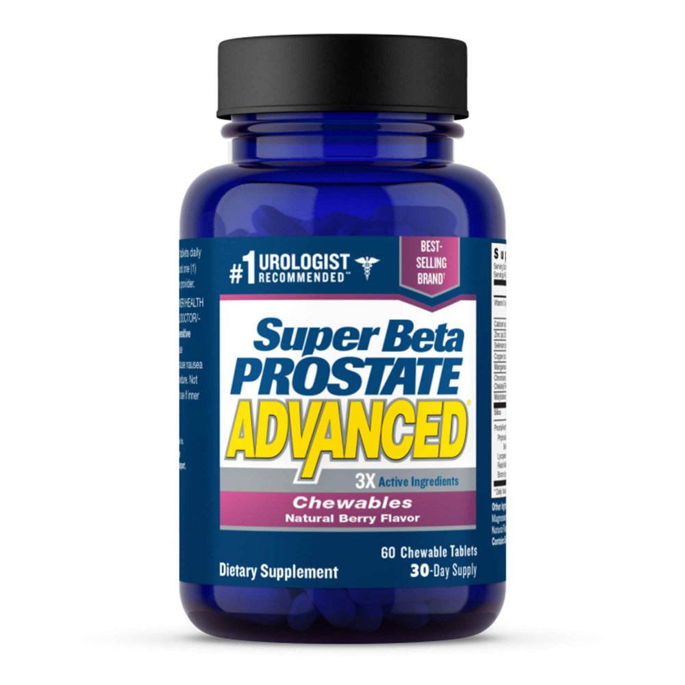 Super Beta Prostate Advanced bottle front for daily prostate support