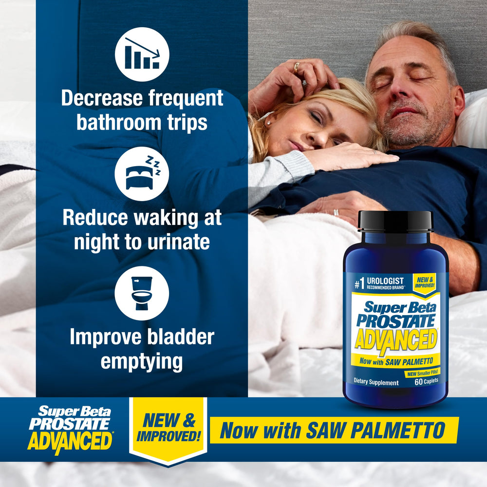 SUPER BETA PROSTATE Advanced capsules arranged for easy, daily urinary comfort support.