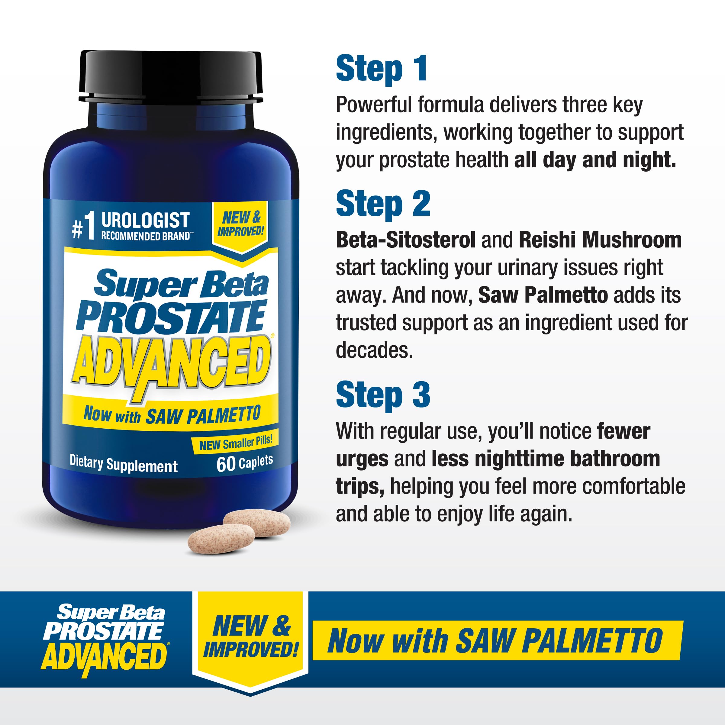 SUPER BETA PROSTATE Advanced close-up of ingredients and nutrients for daily wellness.