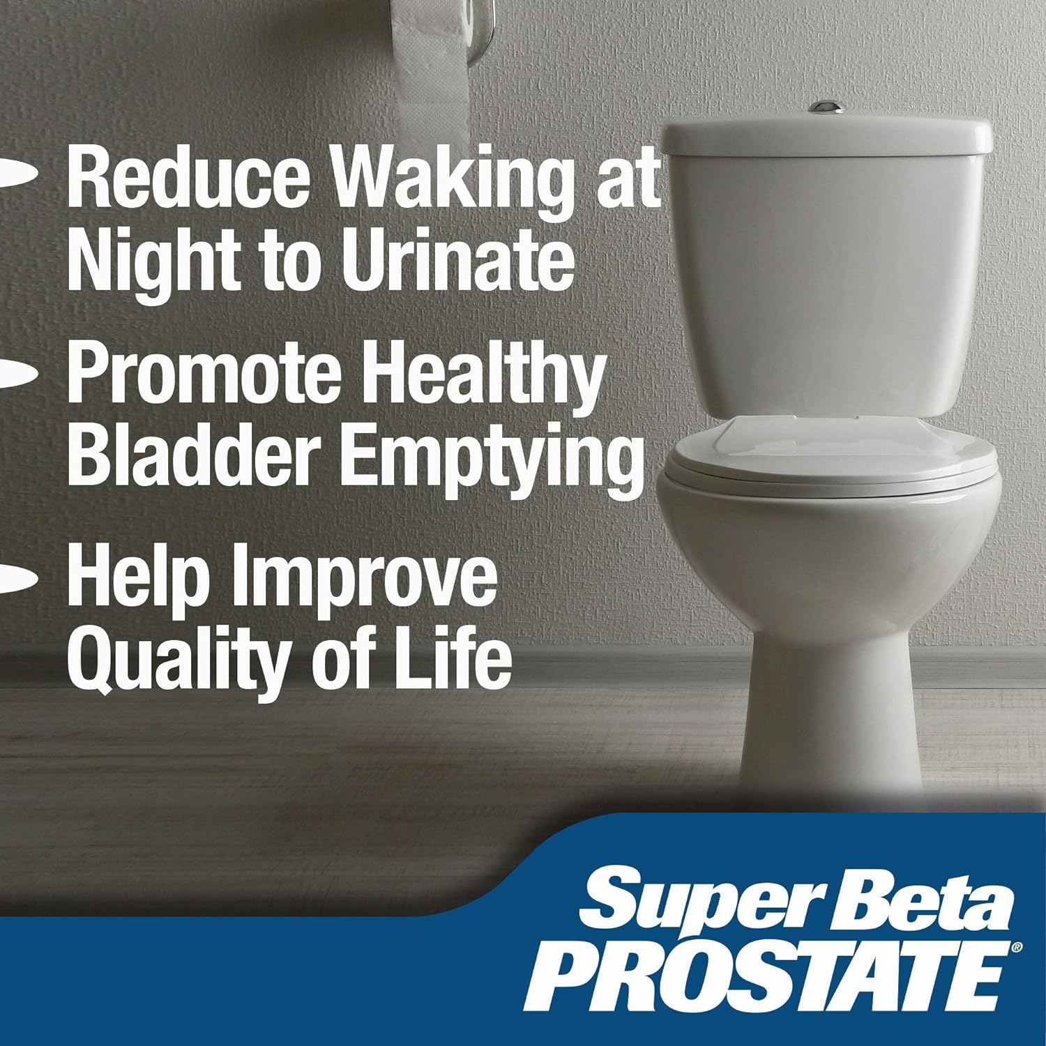 Super Beta Prostate capsules closeup highlights tablets for prostate comfort.