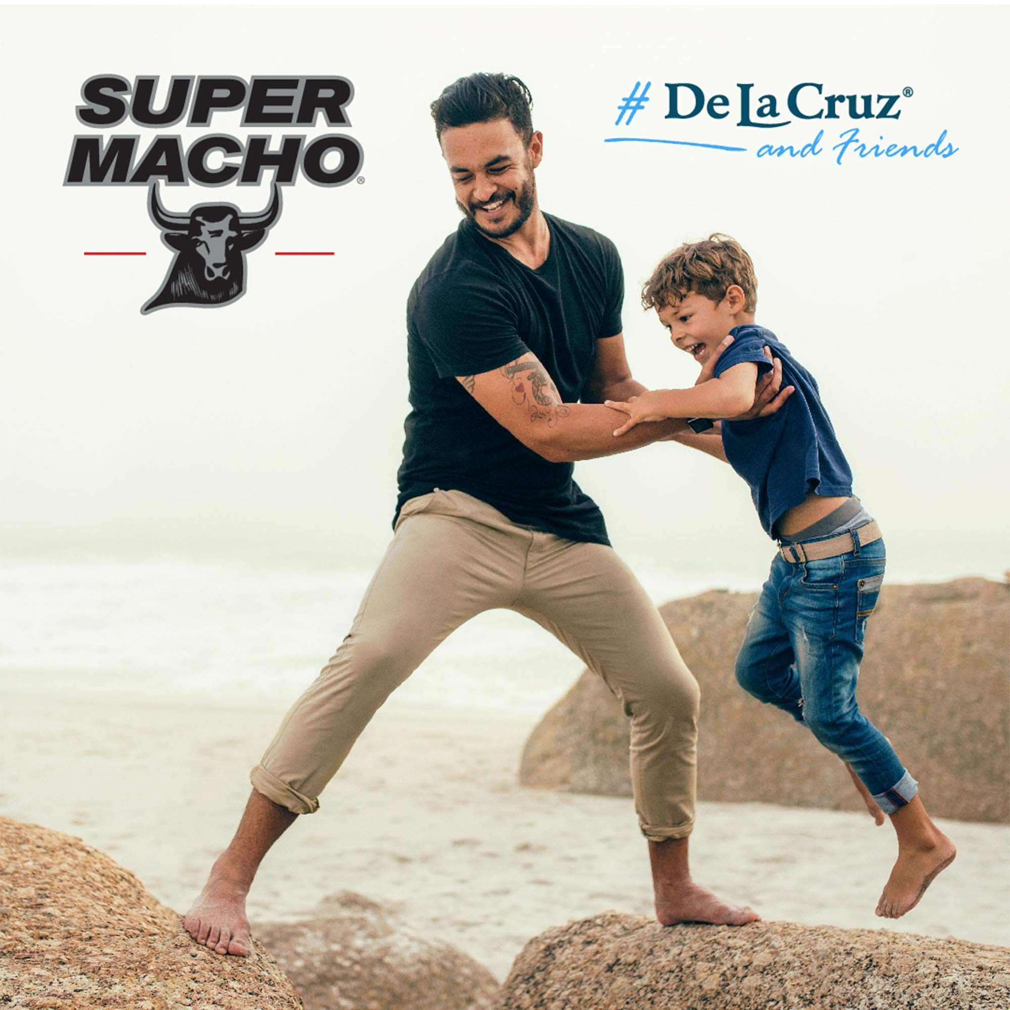 Made in USA seal on Super Macho bottle emphasizes quality and origin.