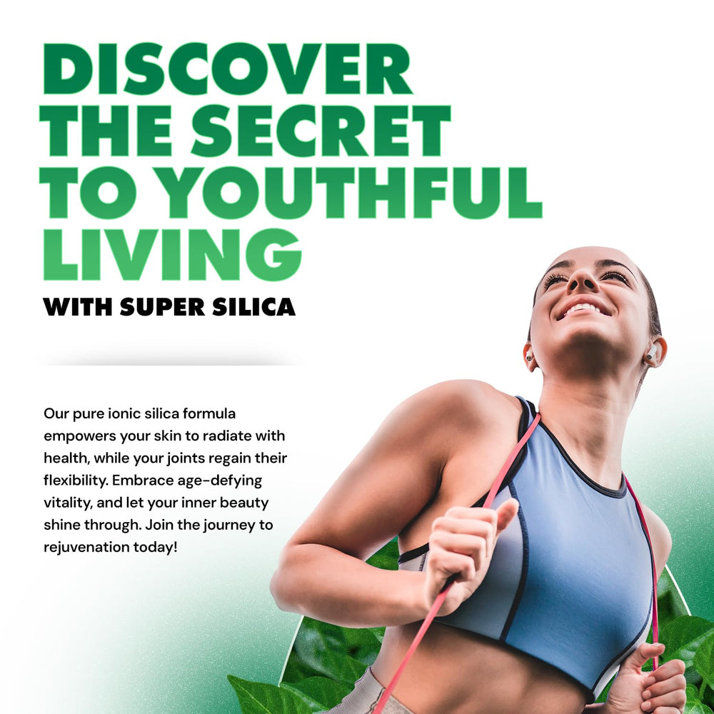 Glass of water with Super Silica ready to drink demonstrates refreshing hydration