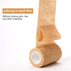 SUPERBE elastic cohesive wrap shown on a wrist for breathable, skin-friendly support