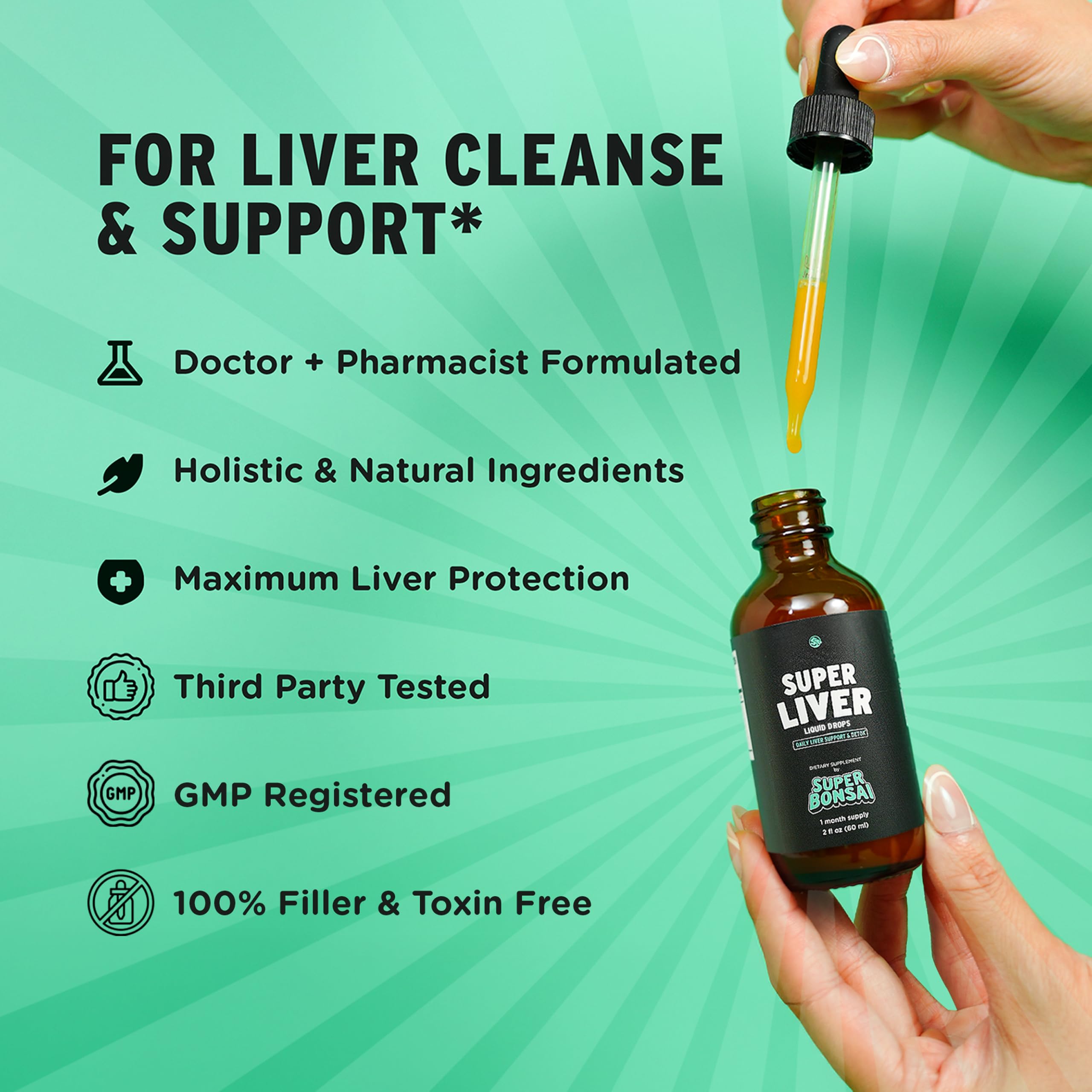 SuperBonsai doctor-pharmacist formulated blend signals trusted quality.