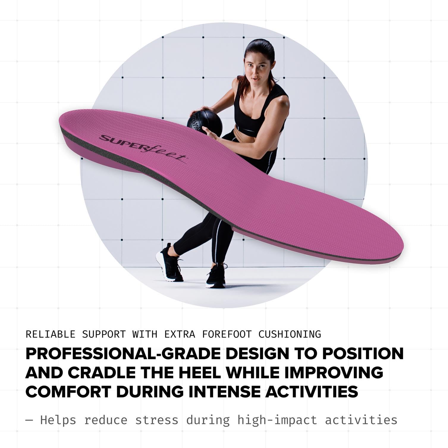 Superfeet Berry trim-to-fit design lets you customize shoe fit.
