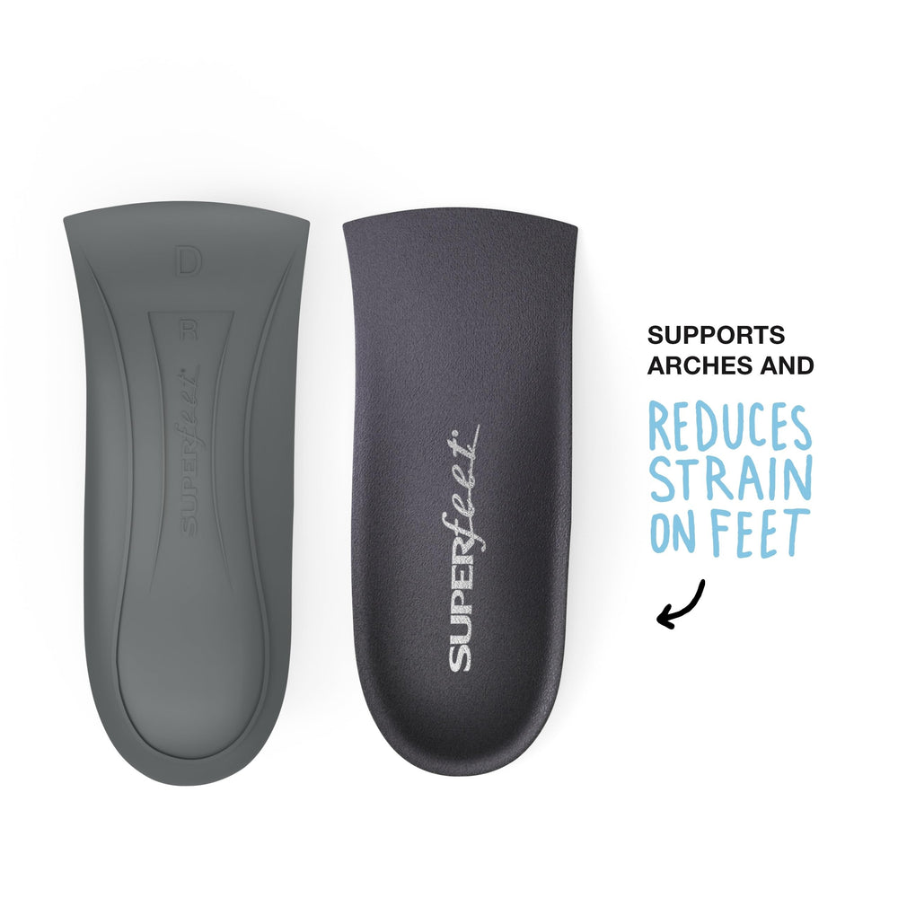 Superfeet Casual Easyfit insole inside daywear heels supports all-day wear.