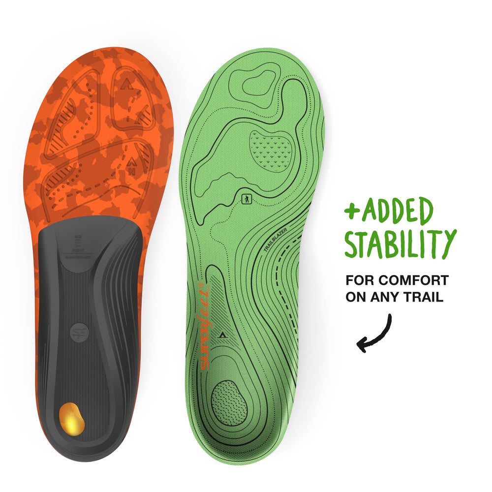 Superfeet Hike Support Insole in retail packaging for easy purchase.