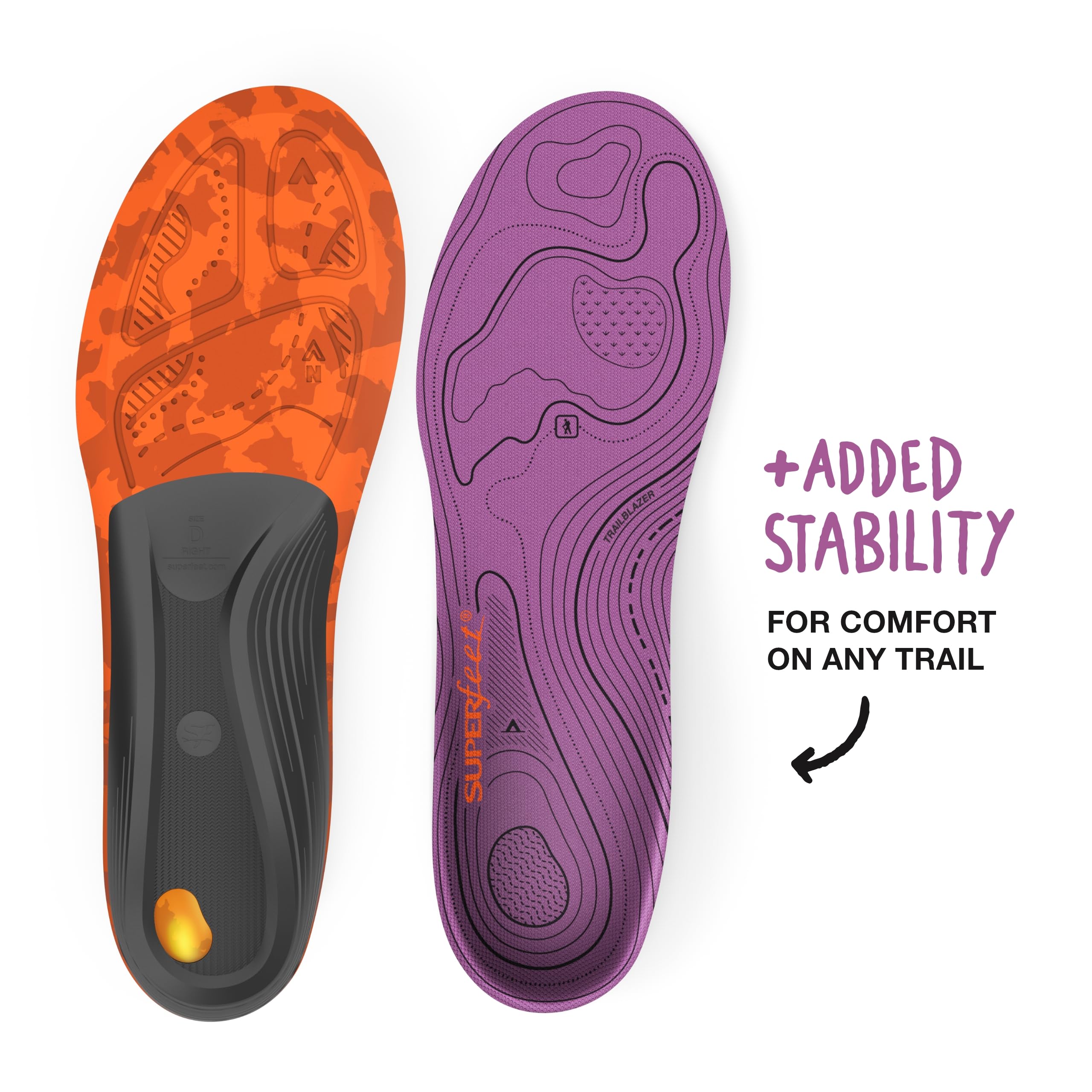 Superfeet Hike Women's Support Insole packaging highlights professional hiking comfort.