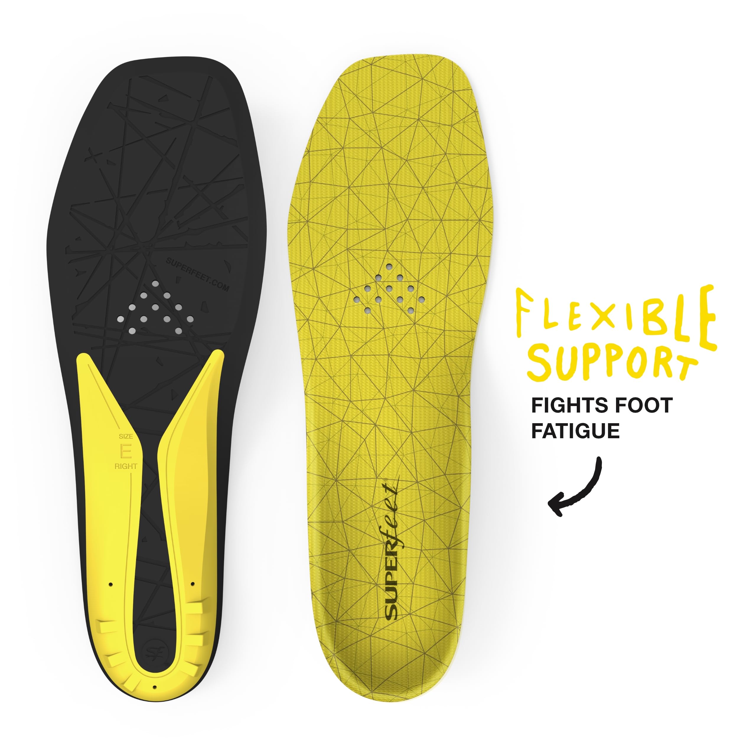 On-ice performance enhanced by reliable arch support from Superfeet Cushion.