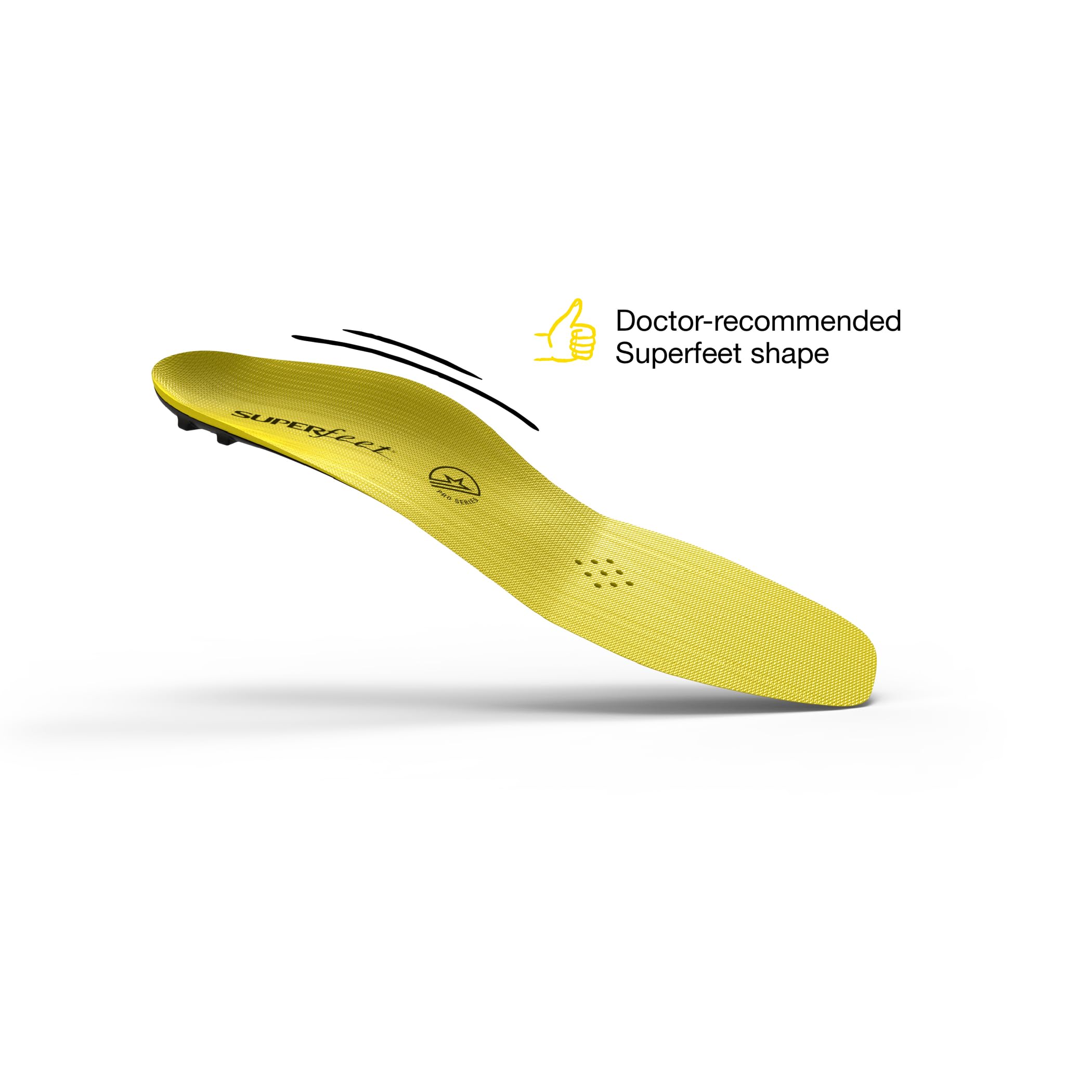 Superfeet Hockey Performance Insole offers shock absorption to reduce fatigue.