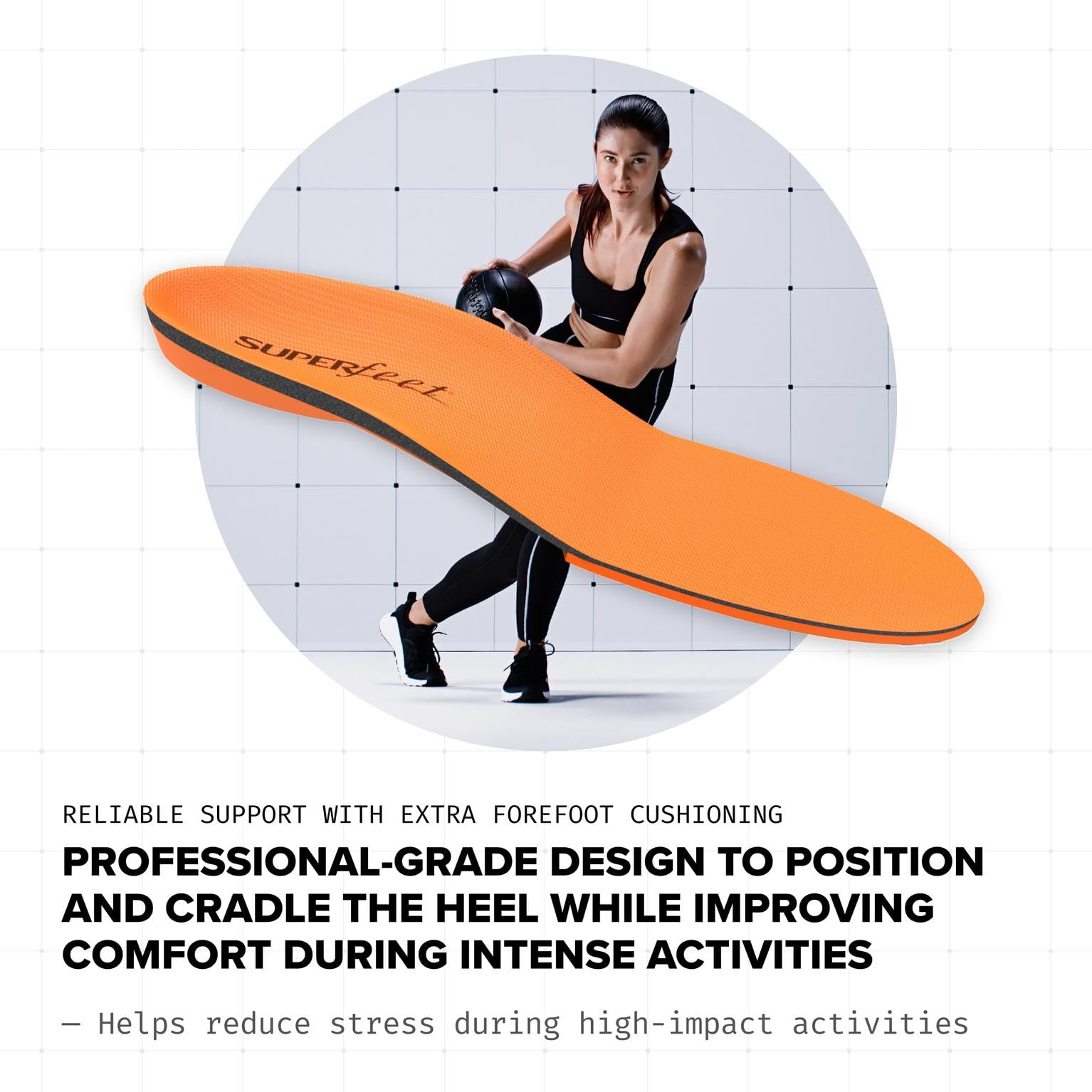 Low-volume, slim design fits tight footwear with comfort and support.