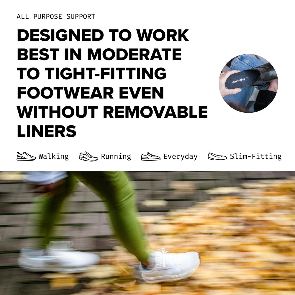 Professional-grade orthotics suitable for daily wear and flat feet