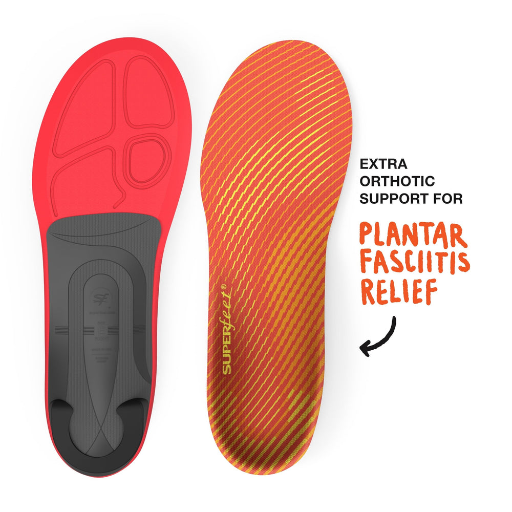 Dual-layer cushioning in Superfeet Run Pain Relief insoles for comfort