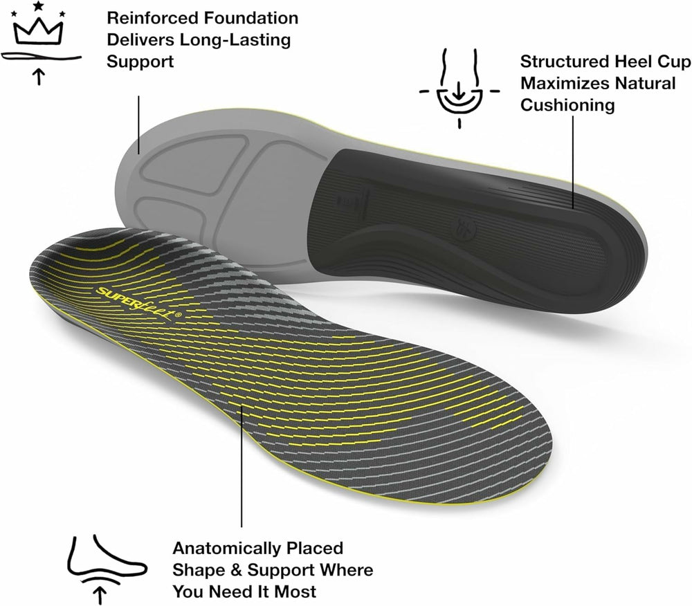 Superfeet Run Support Low Arch insoles moisturewick top cover demonstrates odor control