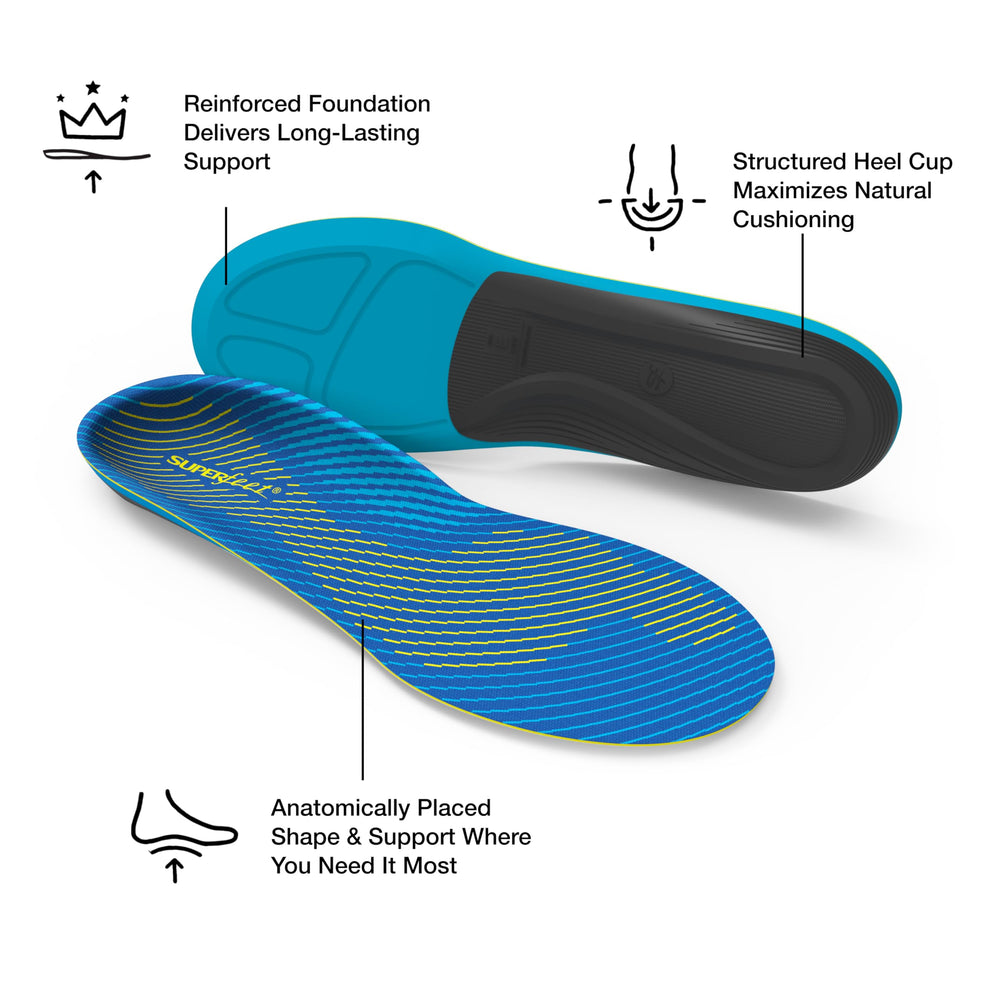 Moisturewick top cover keeps feet fresh during long runs with odor control.