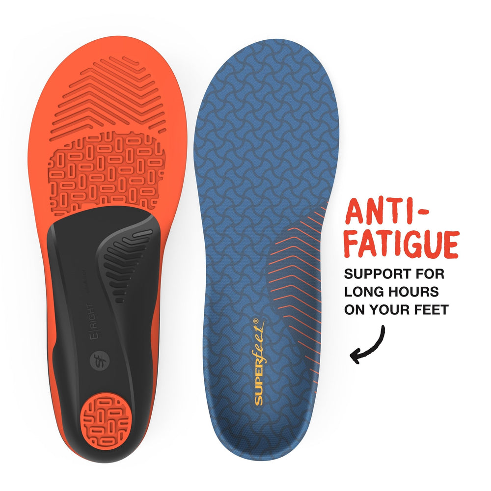Superfeet Work Cushion enhances daily comfort in work boots and shoes.
