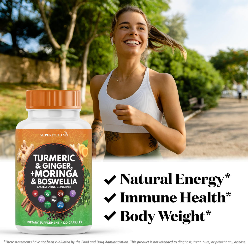 Superfood MD boswellia extract powder highlighting joint support blend