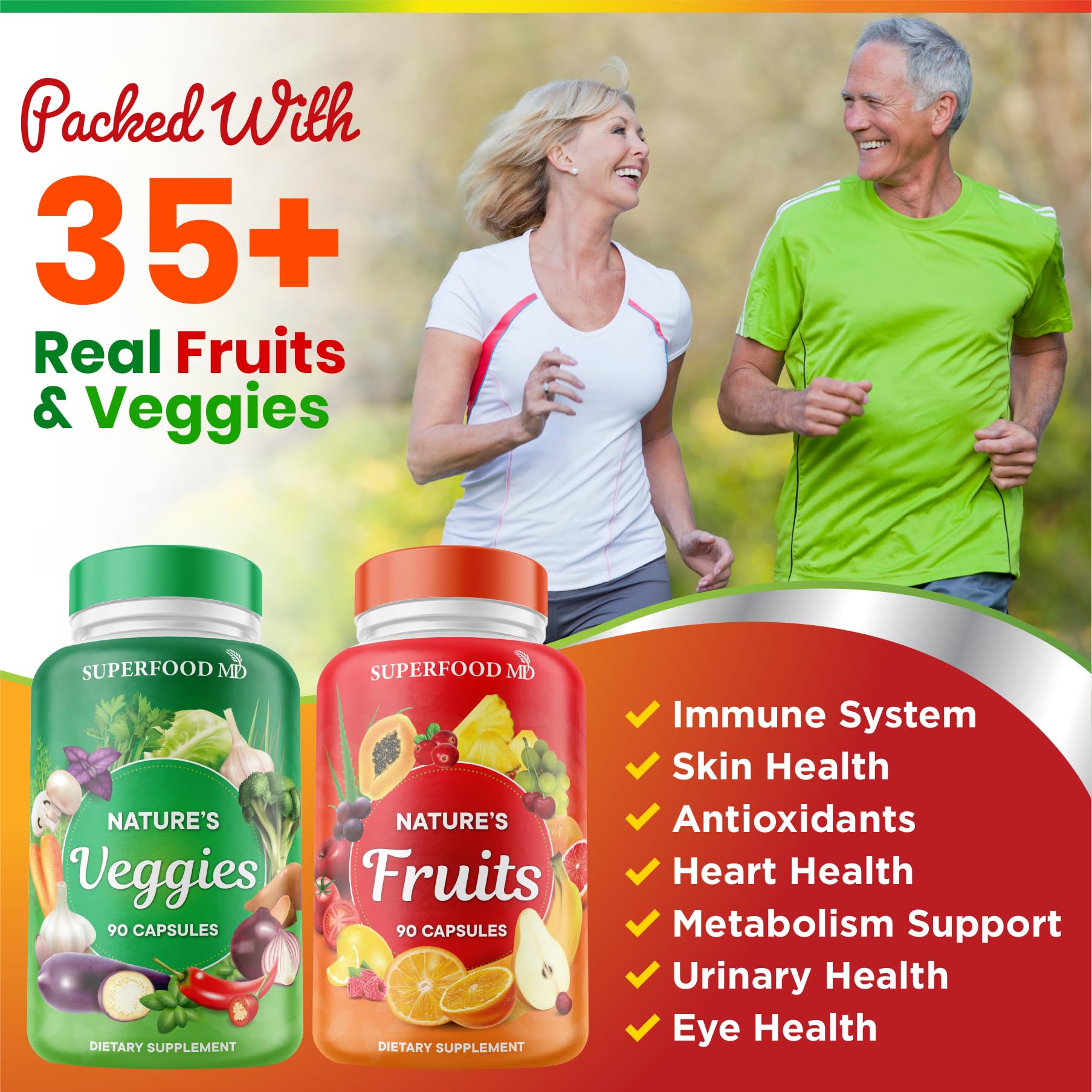 Hand-crafted ethically sourced blend from Superfood MD supports clean nutrition.
