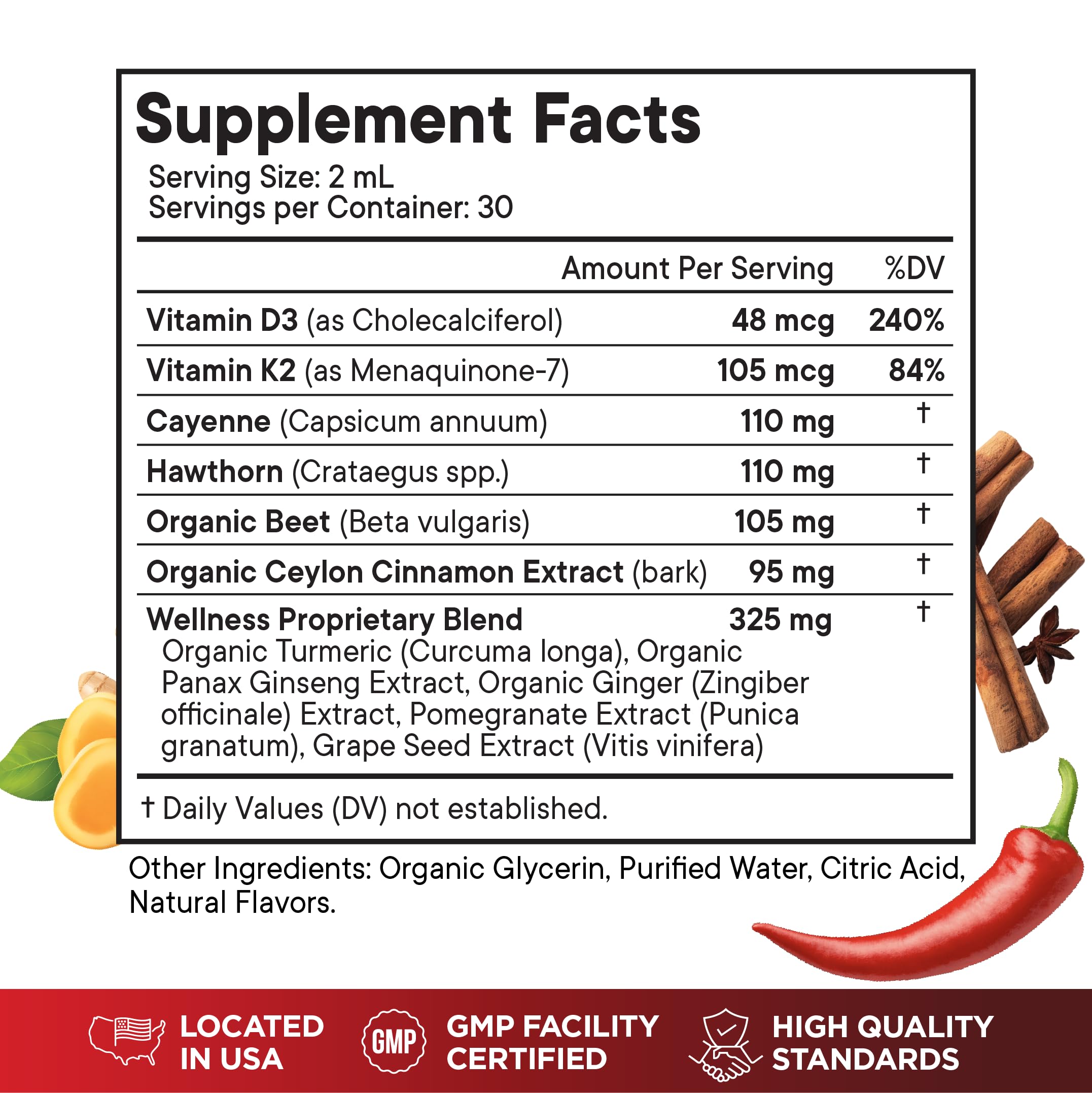 Superfood MD hawthorn berry liquid drops pour supports everyday vitality