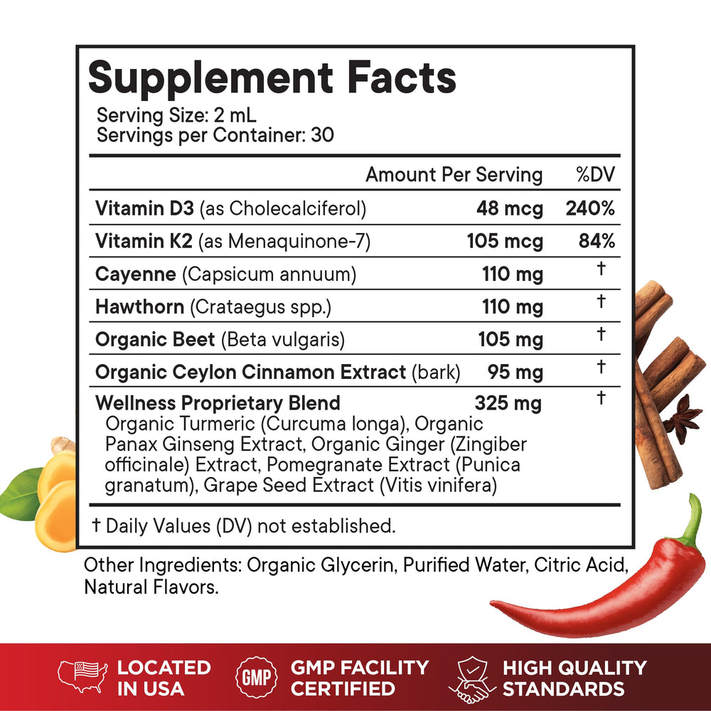 Superfood MD hawthorn berry liquid drops pour supports everyday vitality
