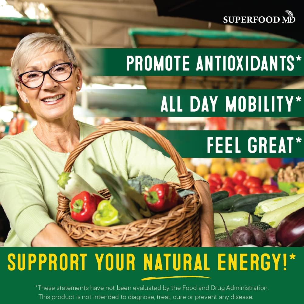 Bright blend of 30+ fruits and vegetables in one serving.
