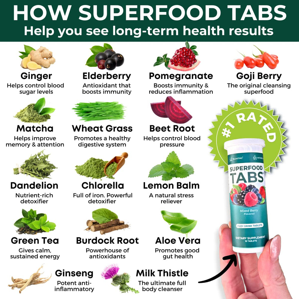 Pouring Superfood Tabs detox drink into a glass for a refreshing wellness ritual