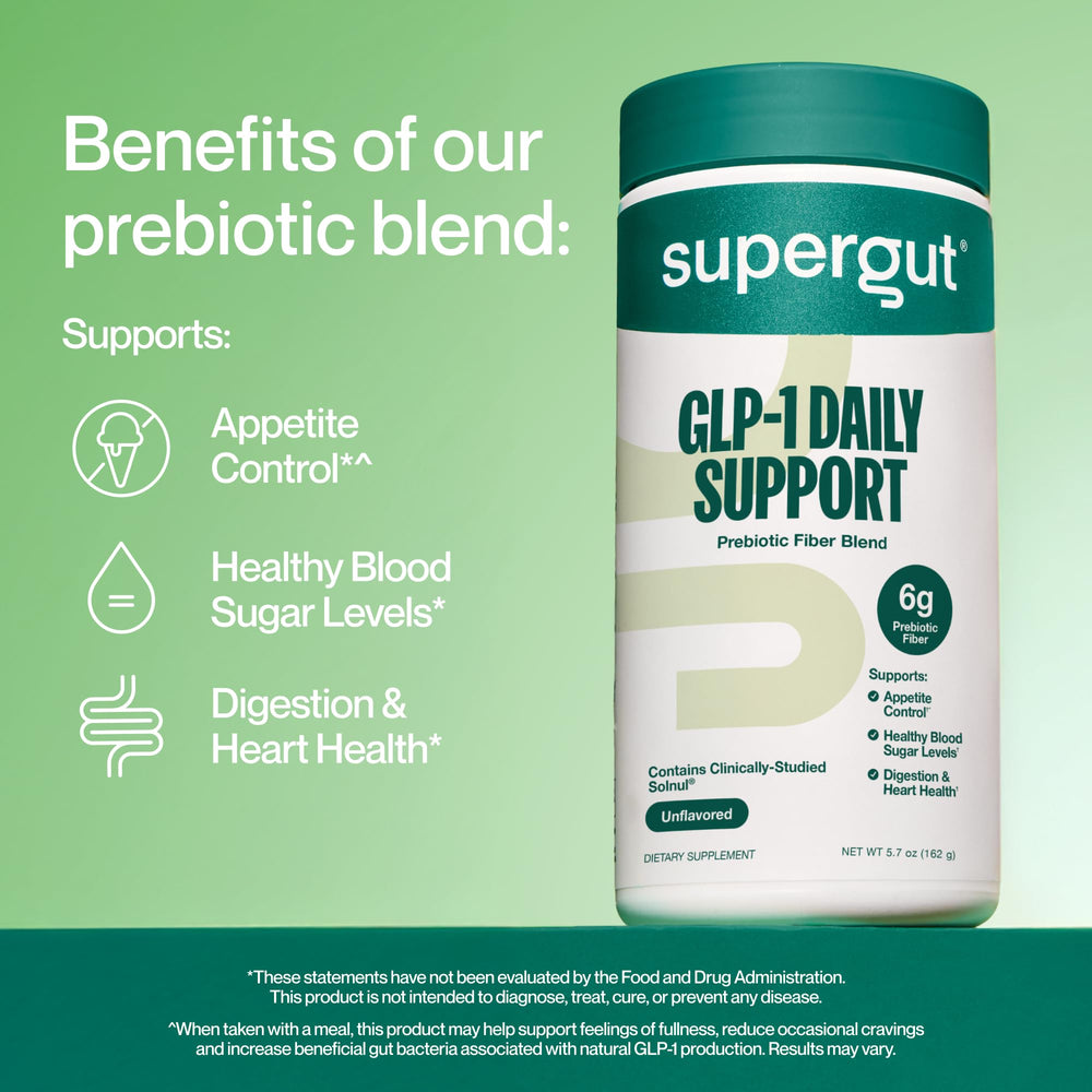Beta-glucan close-up underscores fiber richness supporting digestion with Supergut GLP1 Daily Support.