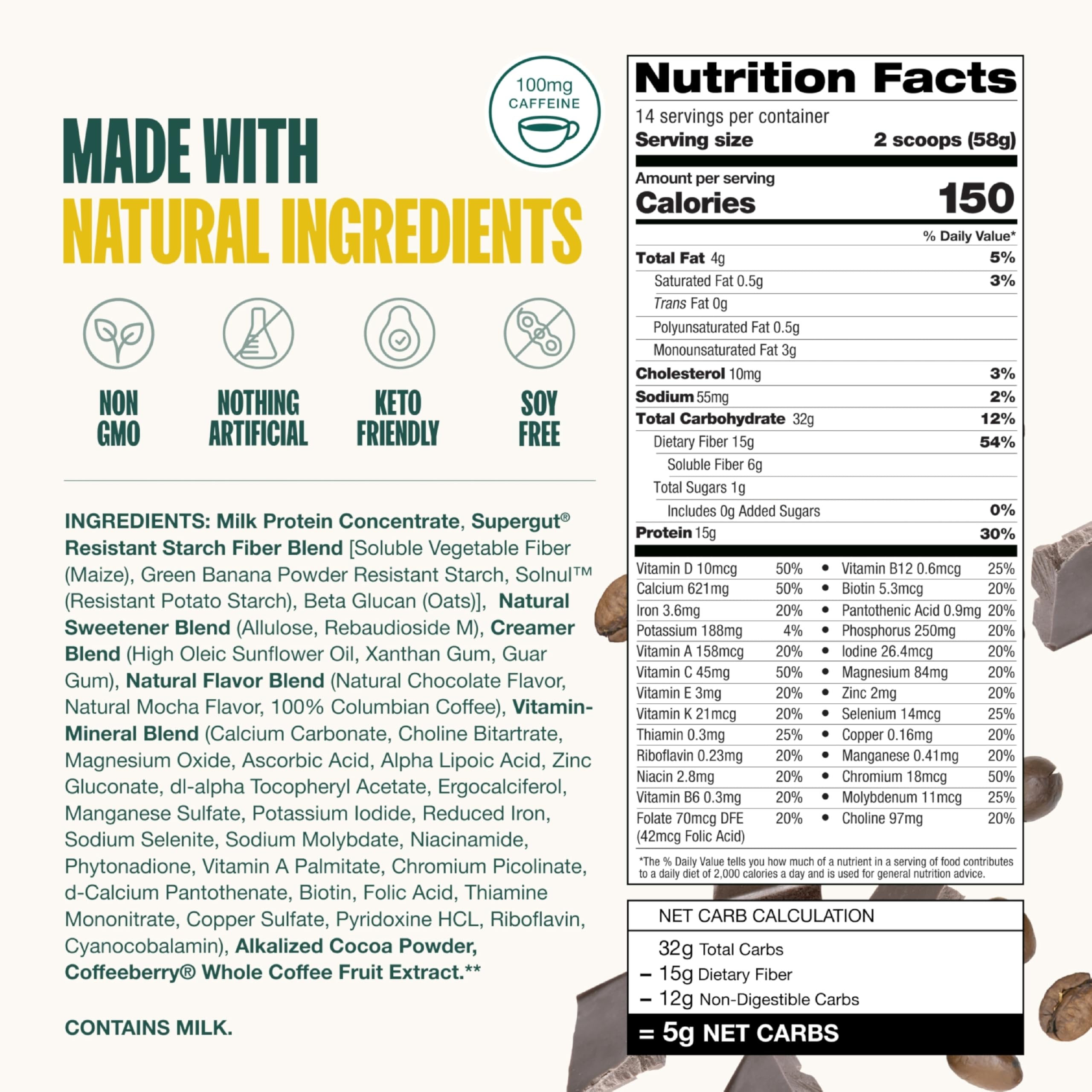 Ready-to-drink appearance on countertop reinforces gut-friendly convenience