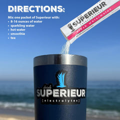 Real Watermelon flavor electrolyte packets for refreshing hydration on the move.