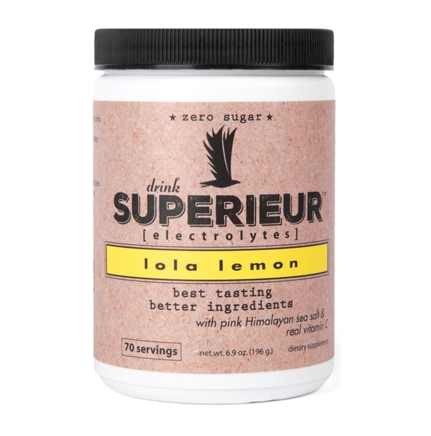 Stirring Lola Lemon Electrolytes in a glass to start hydration.