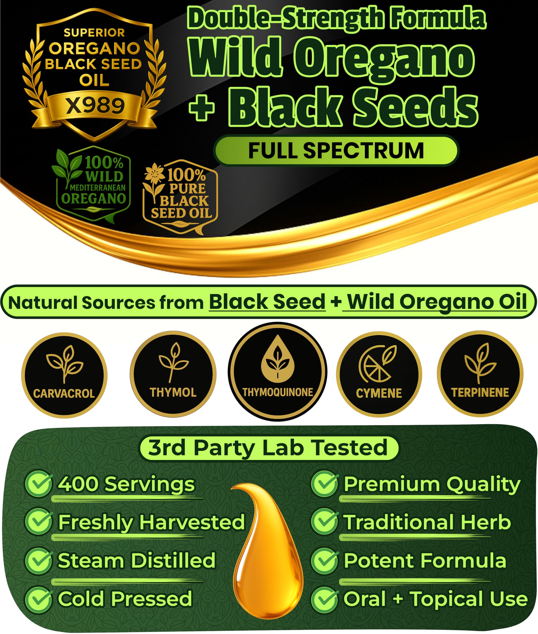 USA-made small-batch production of SUPERIOR FULVIC HUMIC X935 oregano oil