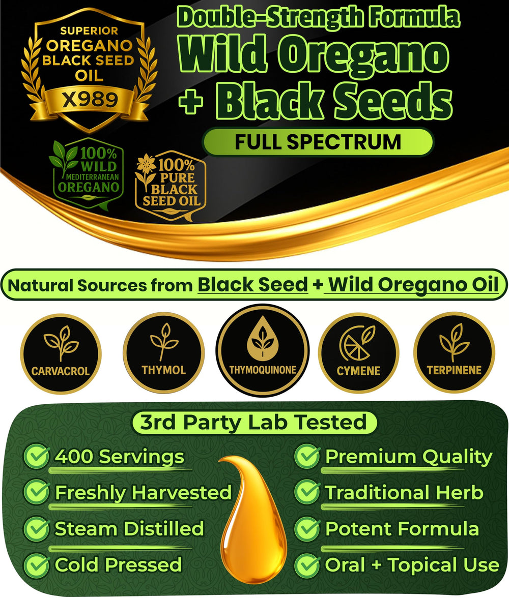 USA-made small-batch production of SUPERIOR FULVIC HUMIC X935 oregano oil