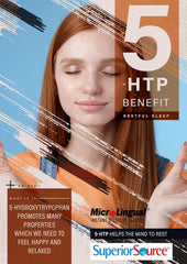 Superior Source 5-HTP sleep scene showcasing restful night benefits