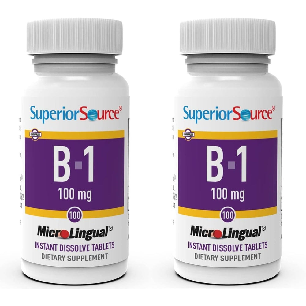 Superior Source B1 microlingual tablet under tongue dissolving quickly