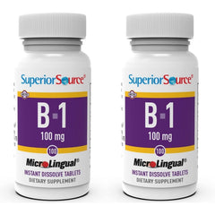 Superior Source B1 microlingual tablet under tongue dissolving quickly