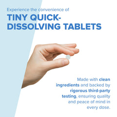 Superior Source B-1 tablets melting on the tongue for easy intake