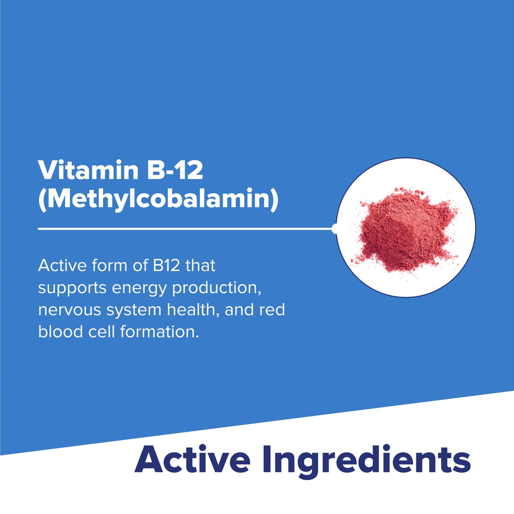 Non-GMO, preservative-free label on Superior Source B-12 bottle