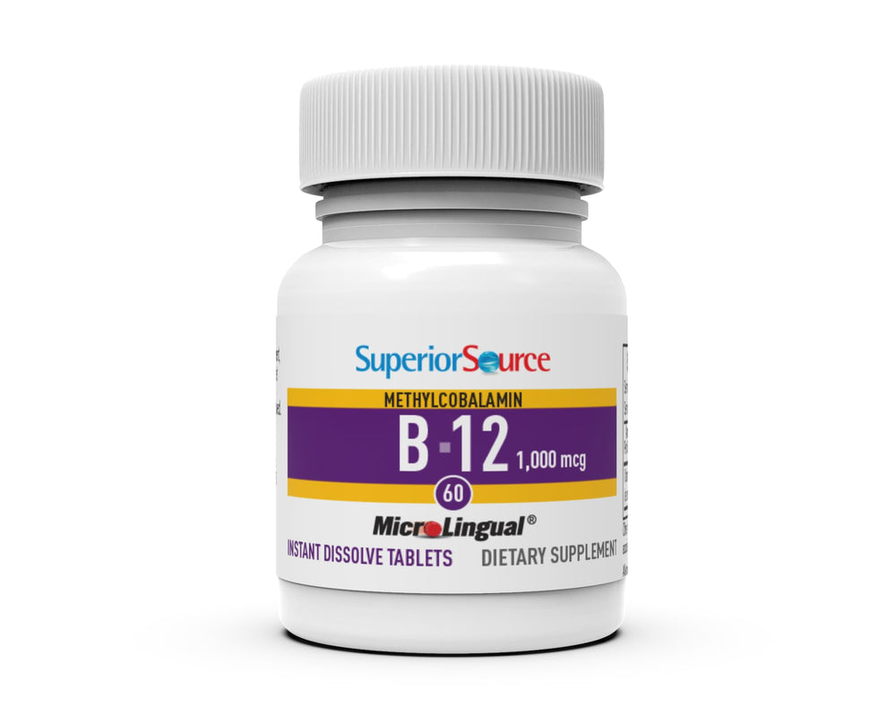Dissolving No Shot B-12 tablet under the tongue for rapid delivery
