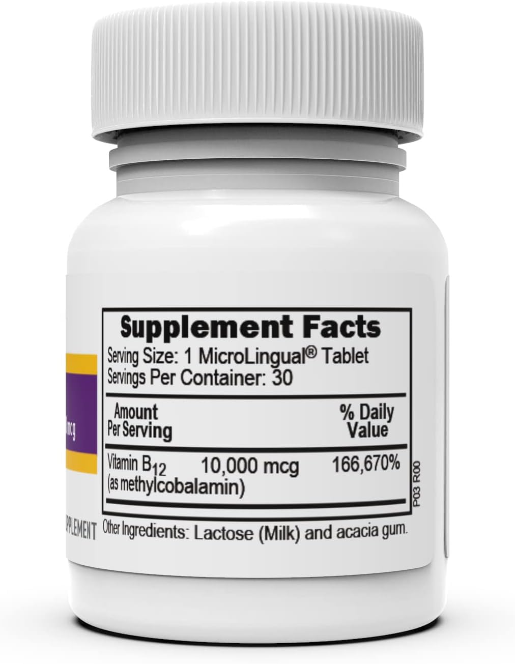 Senior-friendly No Shot B-12 sublingual tablets for easy daily use