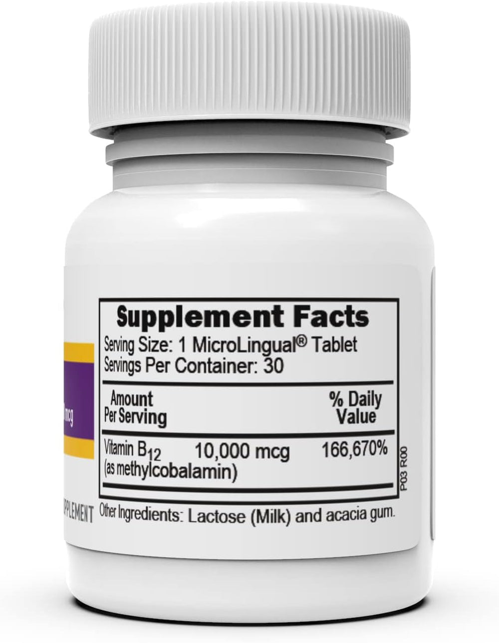 Senior-friendly No Shot B-12 sublingual tablets for easy daily use