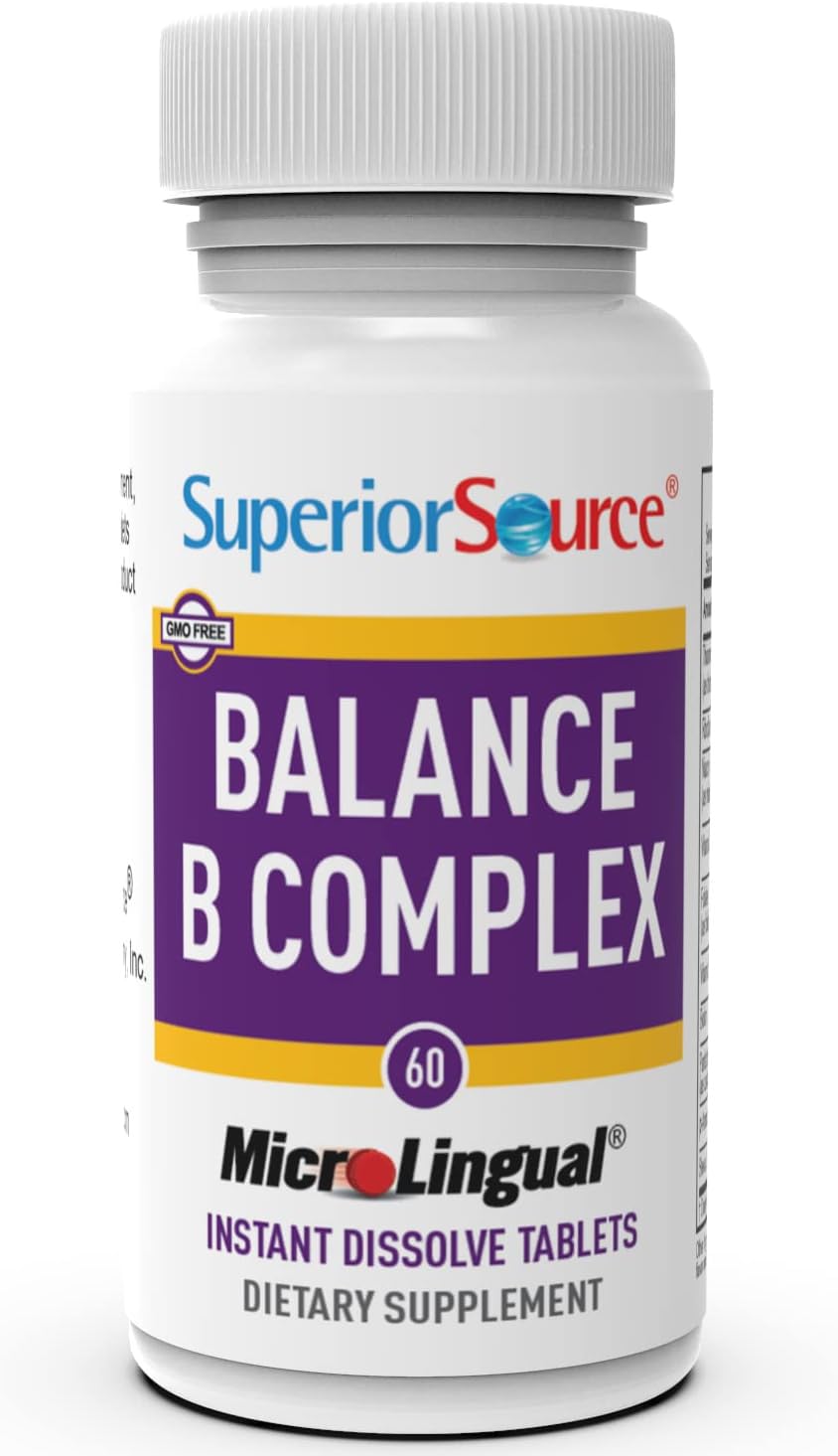 Superior Source Balance B Complex with folic acid supports nutrient delivery