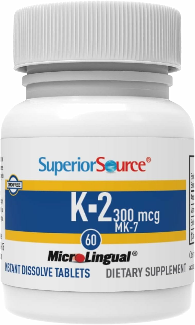 Bariatric-friendly Vitamin K2 MK-7 by Superior Source supports diverse dietary needs.