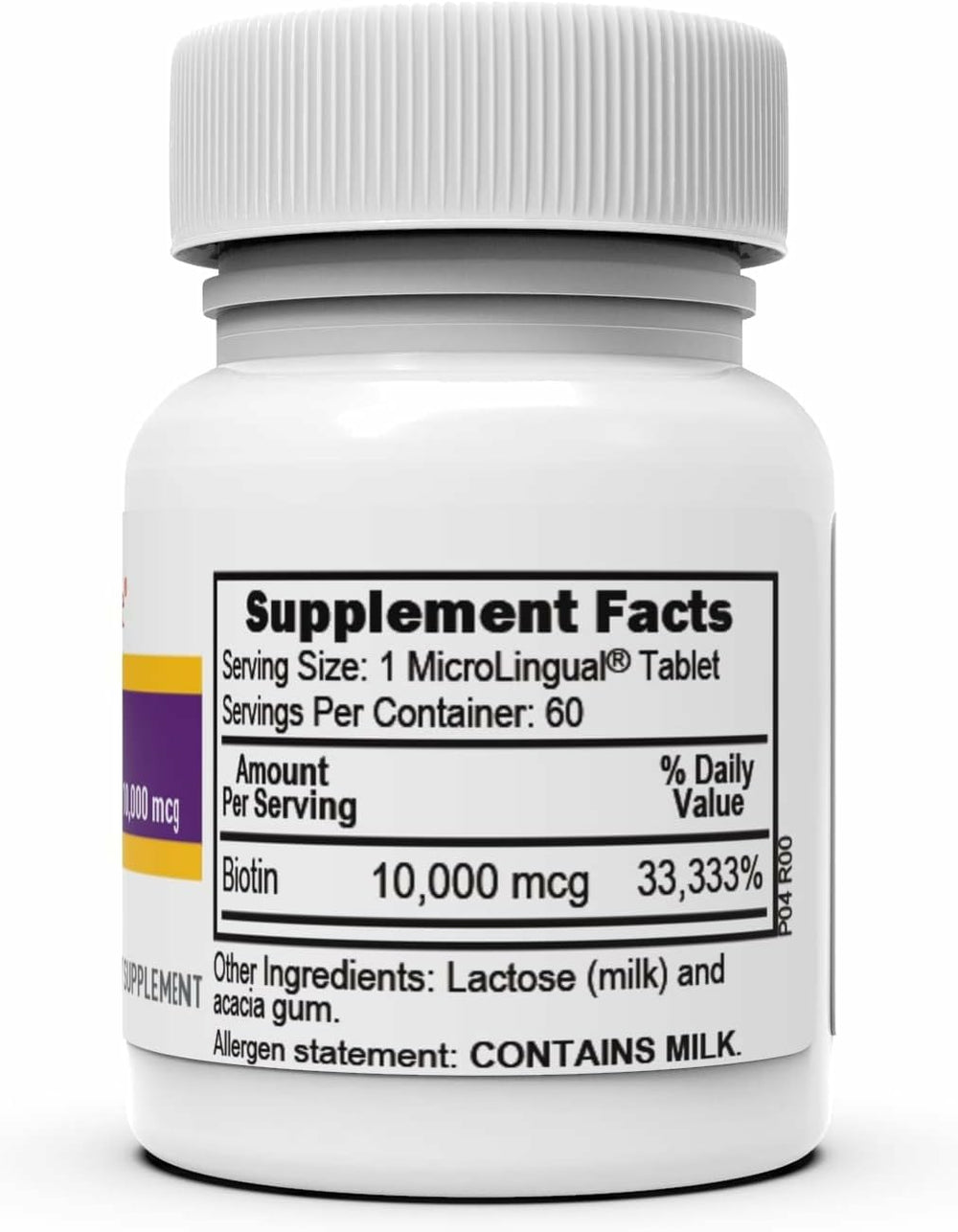 Precise 10 mg dosage shown for consistent daily biotin intake.