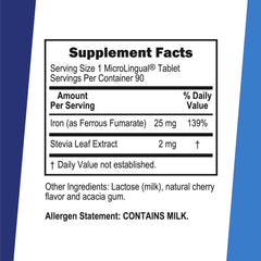 90-count bottle from Superior Source for steady iron intake.