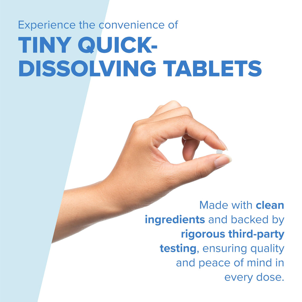 Superior Source melatonin tablet dissolving under the tongue for fast absorption