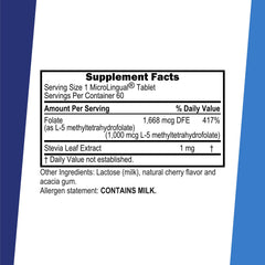 Superior Source Methyl Folate bottle packaging ready for daily use.