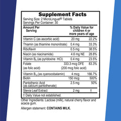 Superior Source microlingual tablets close-up, fast-dissolving daily use
