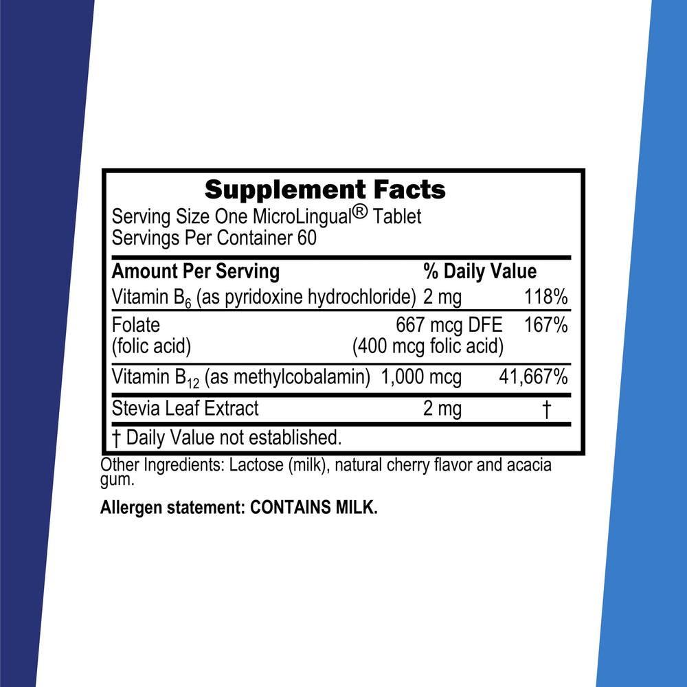 Superior Source No Shot B6 folic acid tablets pack highlighting B vitamin blend