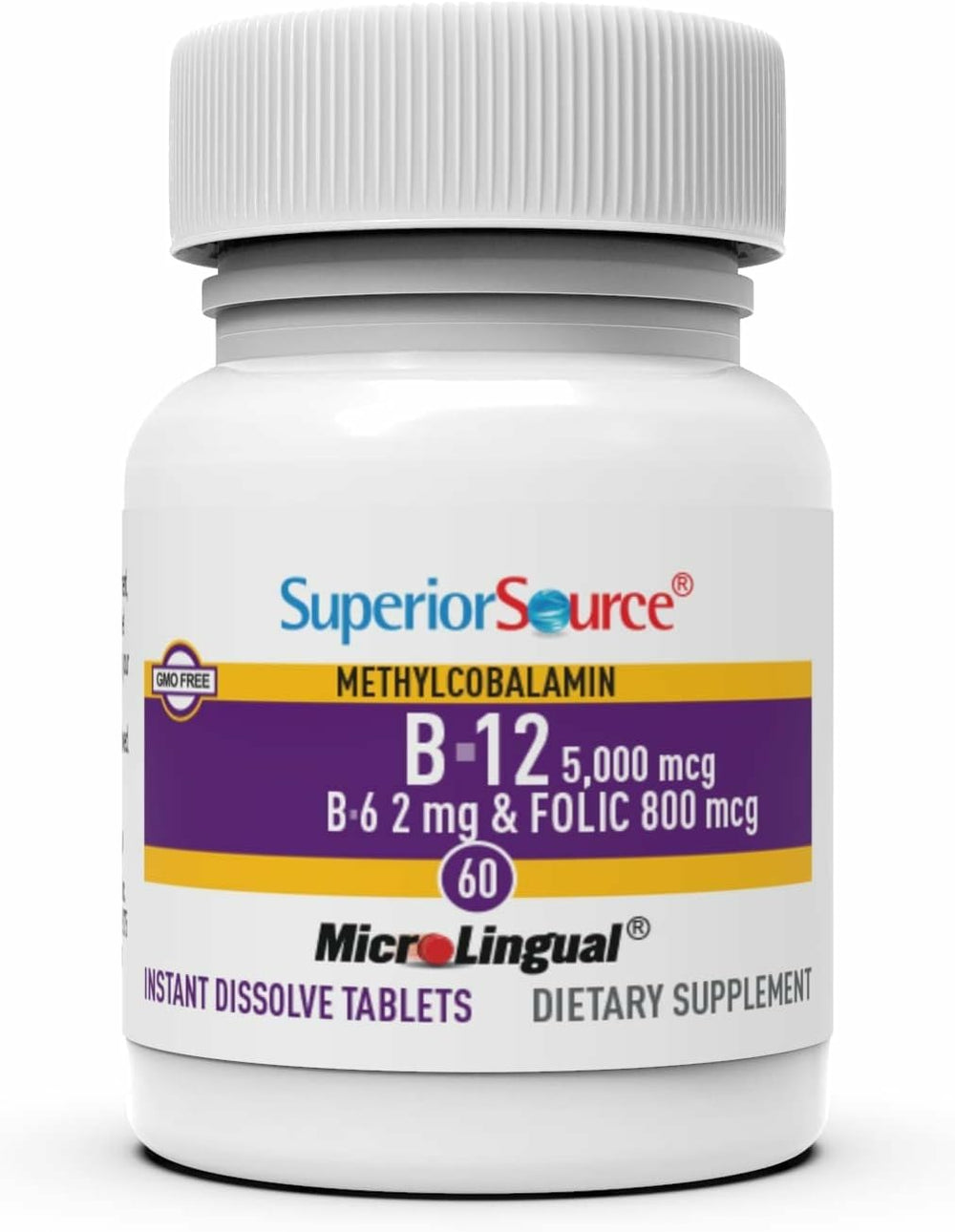 Superior Source Sublingual delivery enables quick absorption under the tongue.