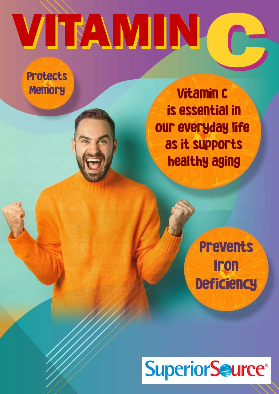 Bariatric friendly packaging from Superior Source Vitamin C 500 mg melts